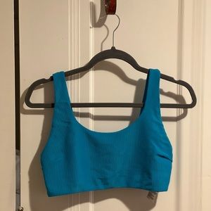 Gymshark aqua blue swim top size Large